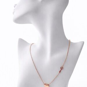 Rose Gold Heart Pendant Necklace | Adjustable | Stainless Steel